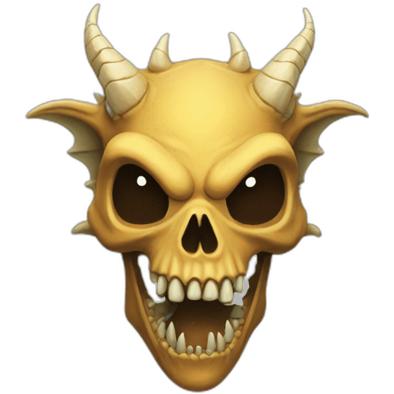 Scull dragon emoji