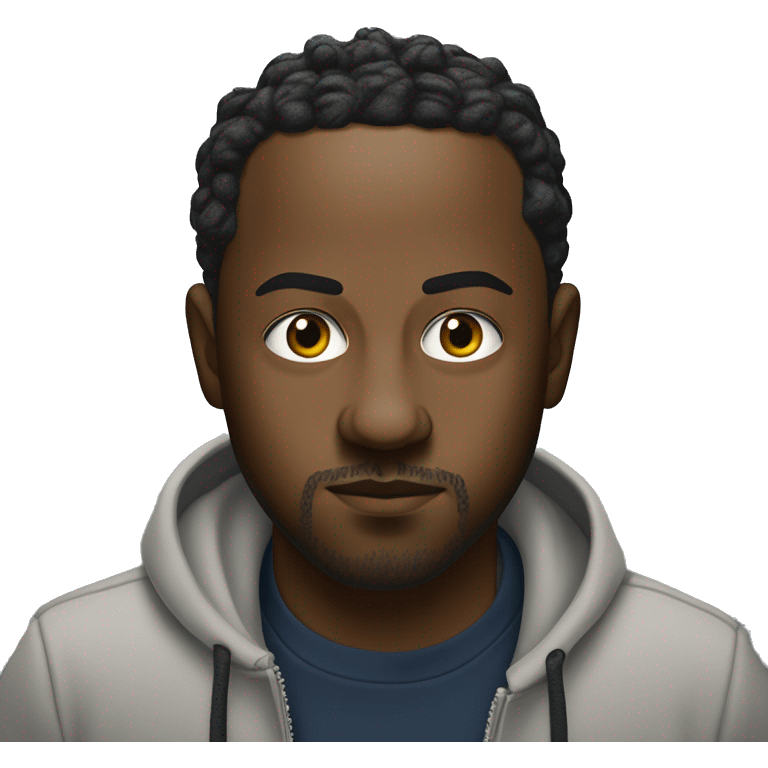 Iconic-style Candid Likeness "Not Like Us" Kendrick Lamar:

A thoughtful figure in understated clothing, intense eyes, and calm demeanor. Known for his reflective energy and profound depth, bringing a quiet intensity to the spotlight. emoji