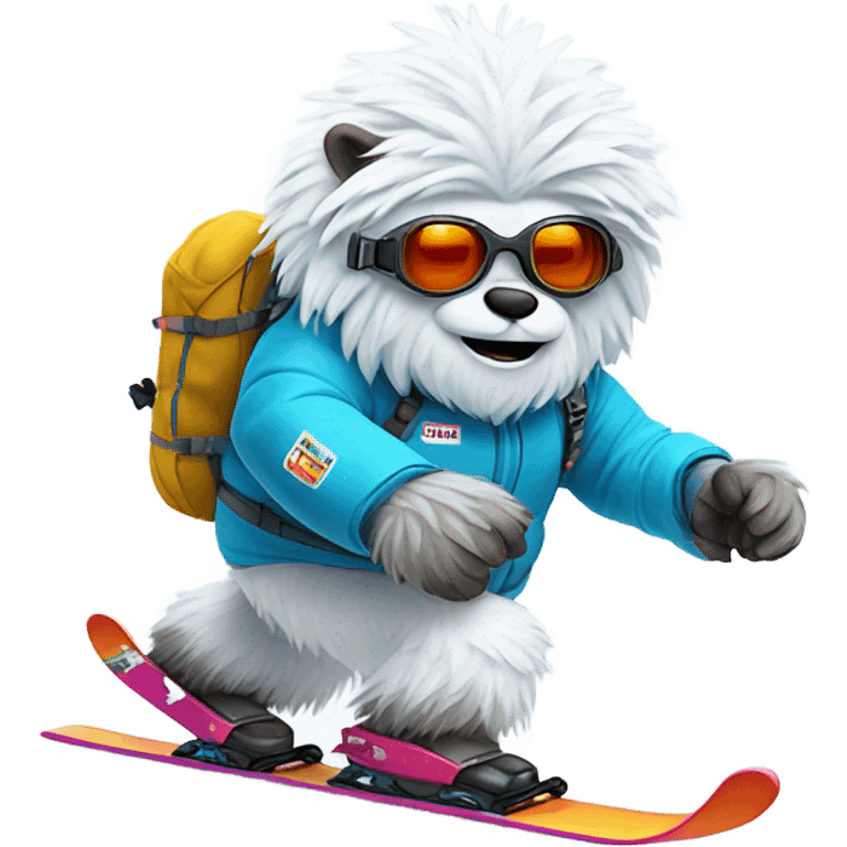 Yeti Skiing emoji