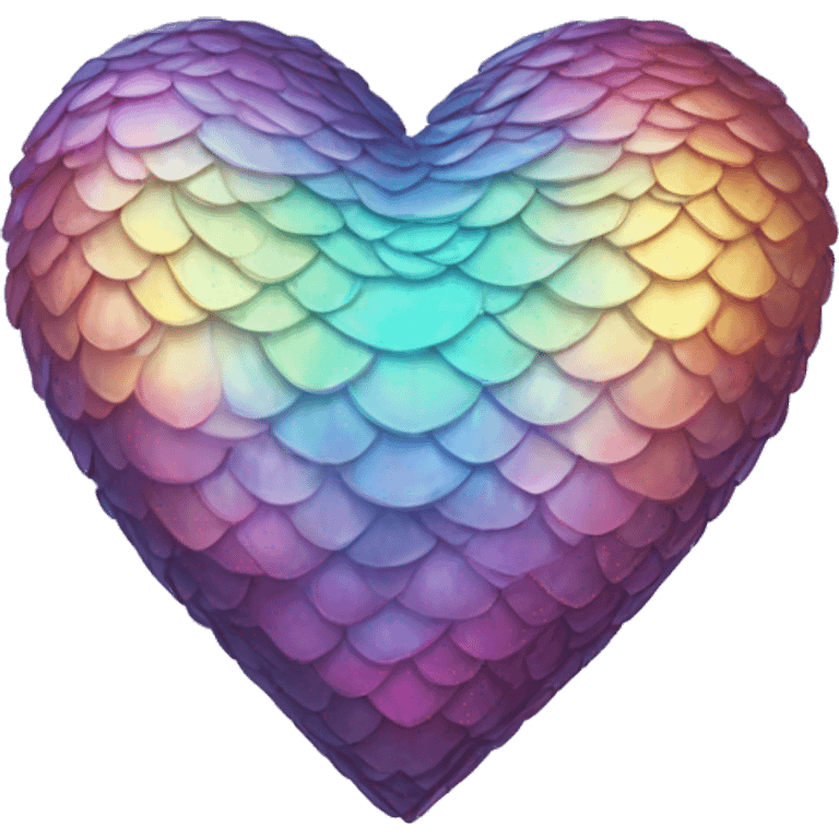 iridescent scale heart emoji