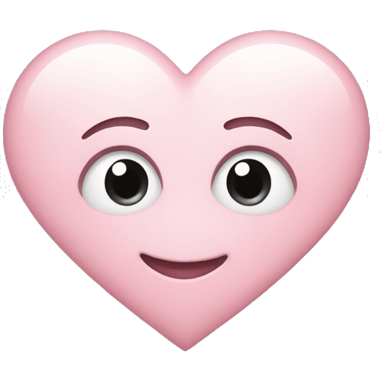 Light pink heart emoji