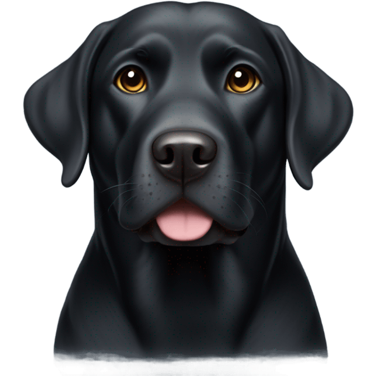 Black English Labrador Retriever emoji