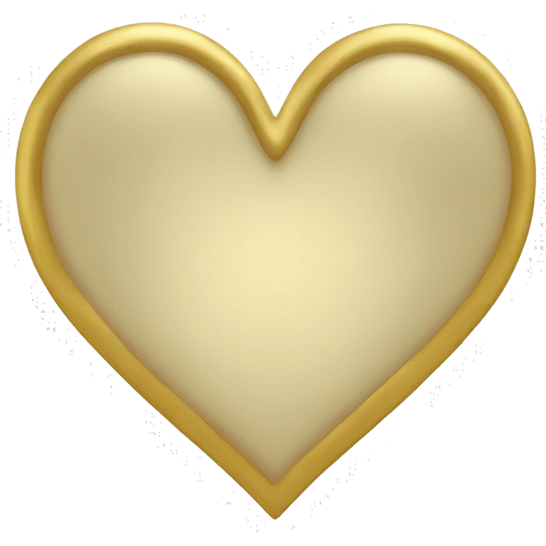 Gold heart  emoji