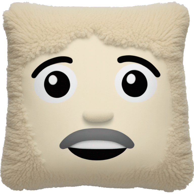 beige sherpa pillow emoji