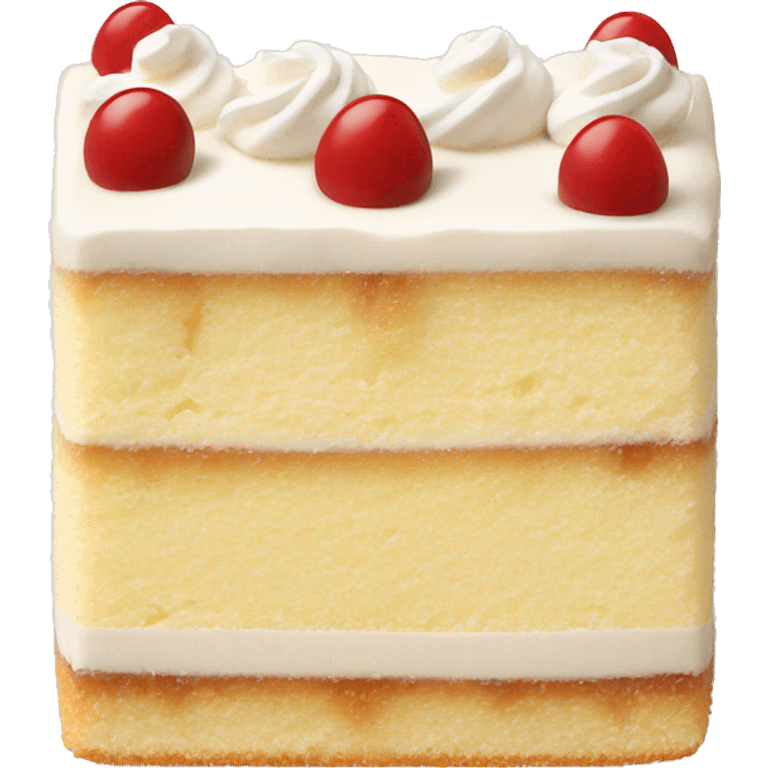 tres leche cake square and milky  emoji