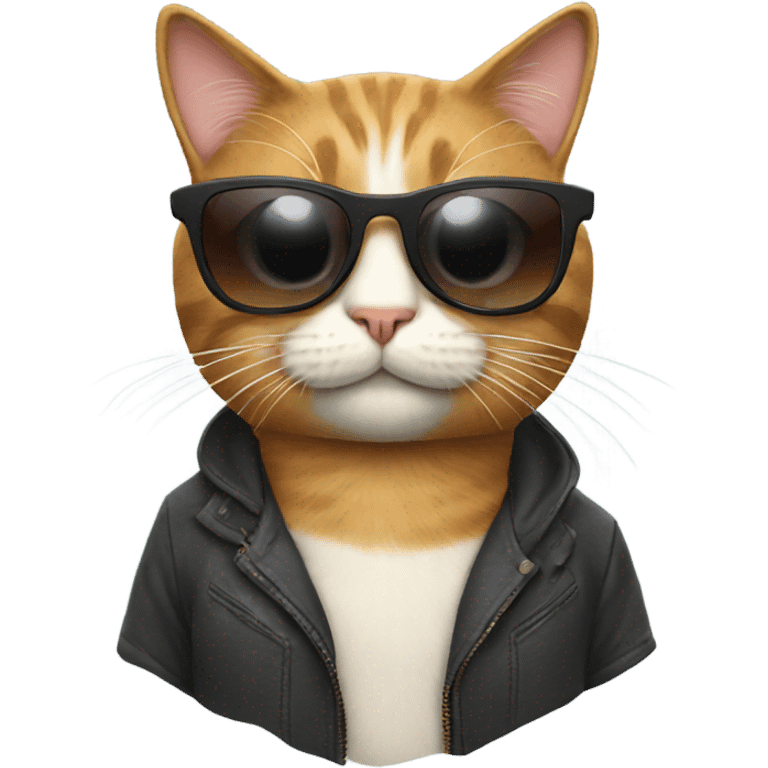 Cat with sunglasses emoji