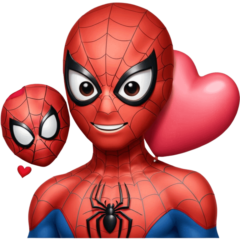 Spider-Man wishing a happy Valentine’s Day emoji