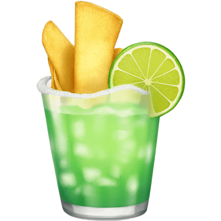 Chips and margaritas emoji