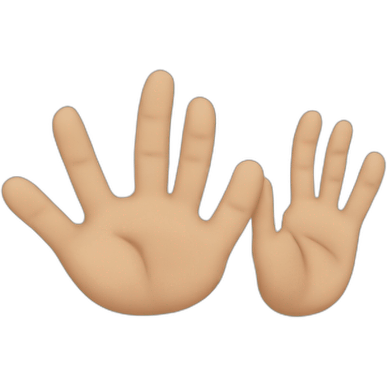 five fingers emoji