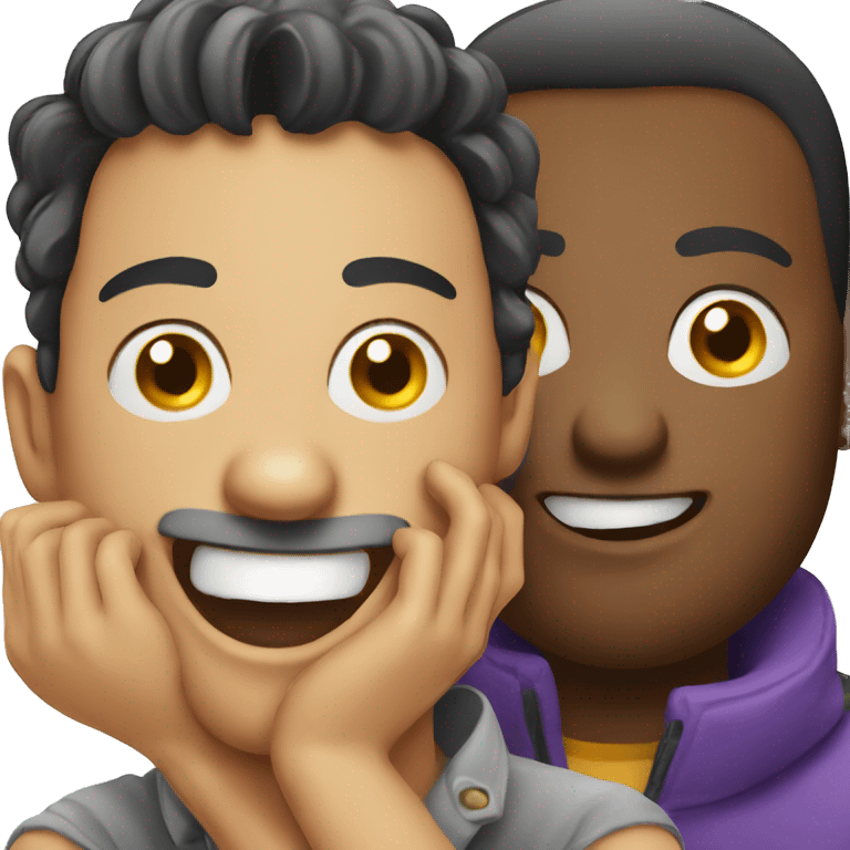 Silly gay friends emoji