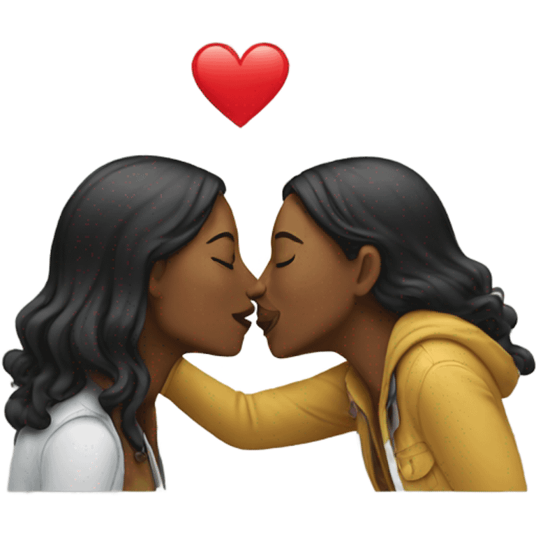 two women kissing emoji