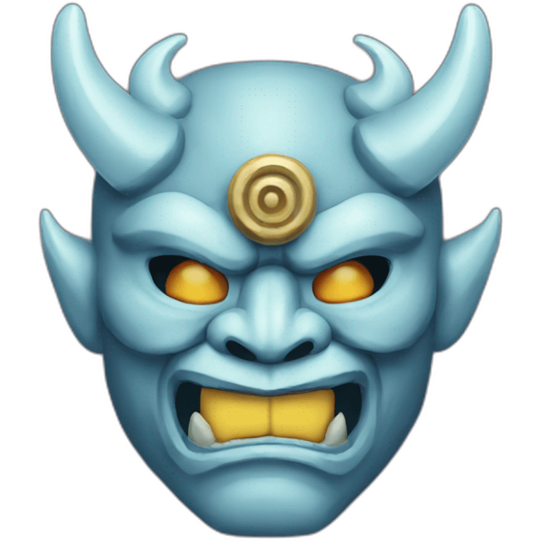 crystal japanese oni mask emoji