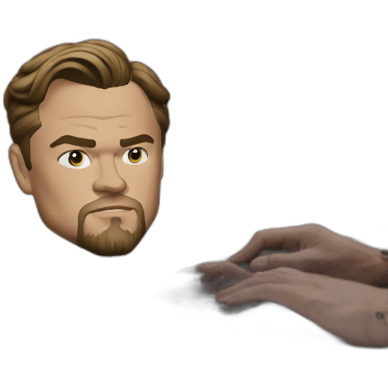 DiCaprio work on MacBook emoji