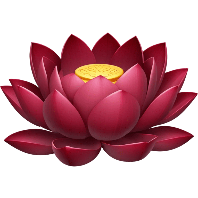 Lotus burgundy emoji