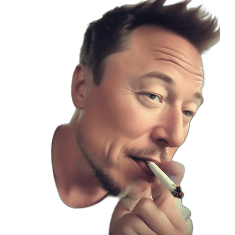 elon musk smoking weed on joe rogan emoji