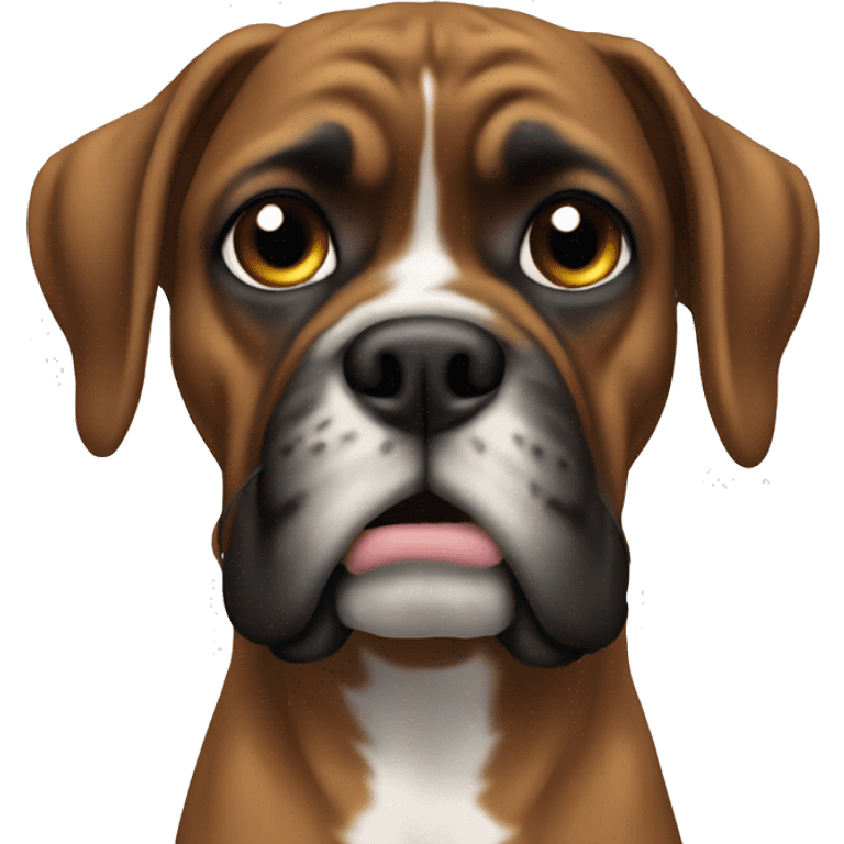 Boxer love emoji