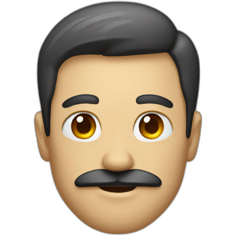 A man with a square mustache emoji