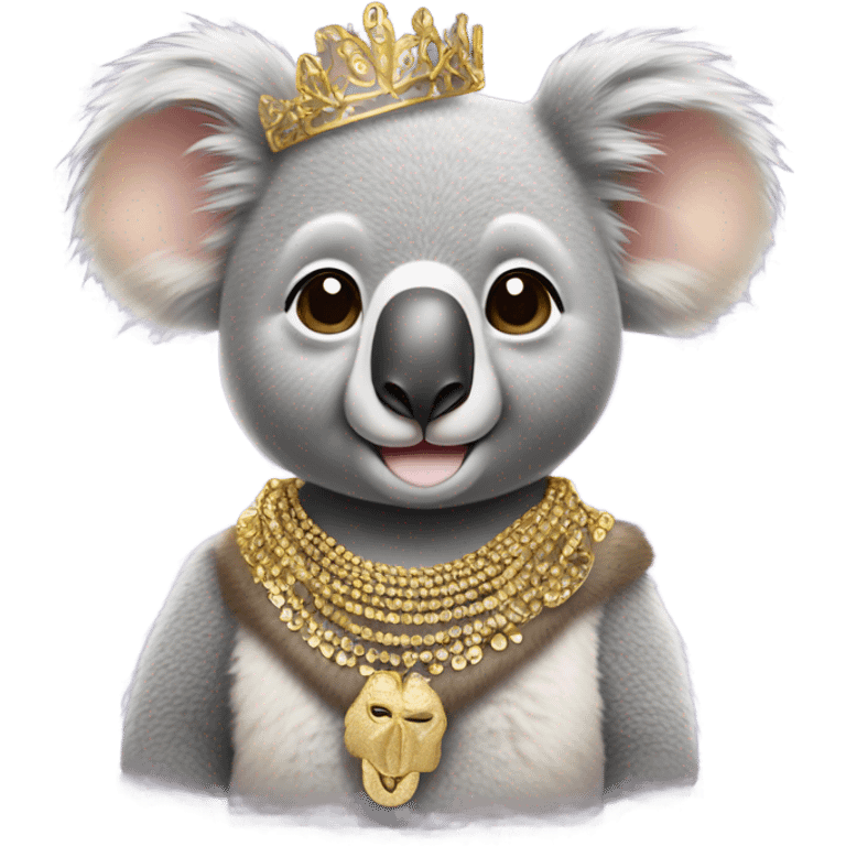 Koala with gold  emoji