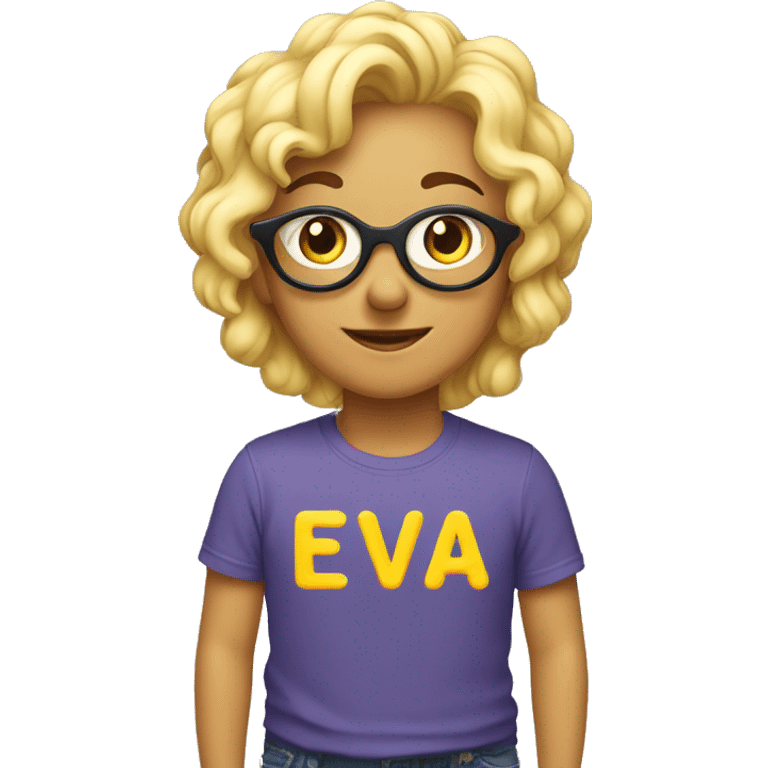 T-shirt with the inscription “I ❤️ eva” emoji