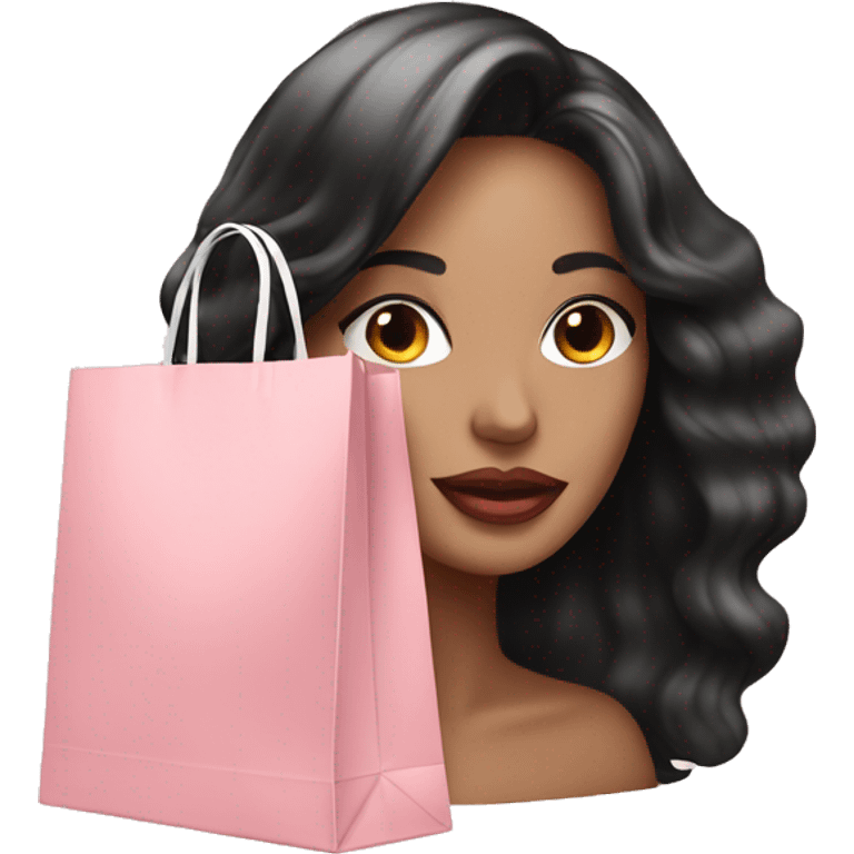 Light pink Sephora shopping bag emoji