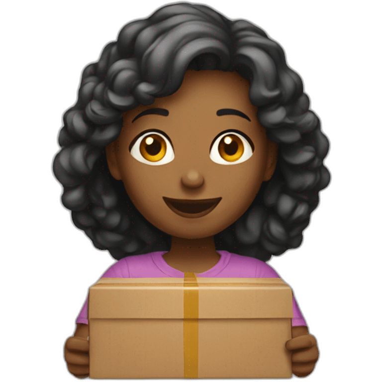 women receving a package emoji