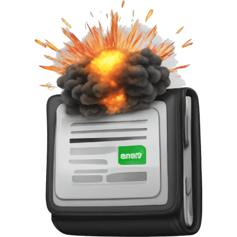 exploding pager emoji