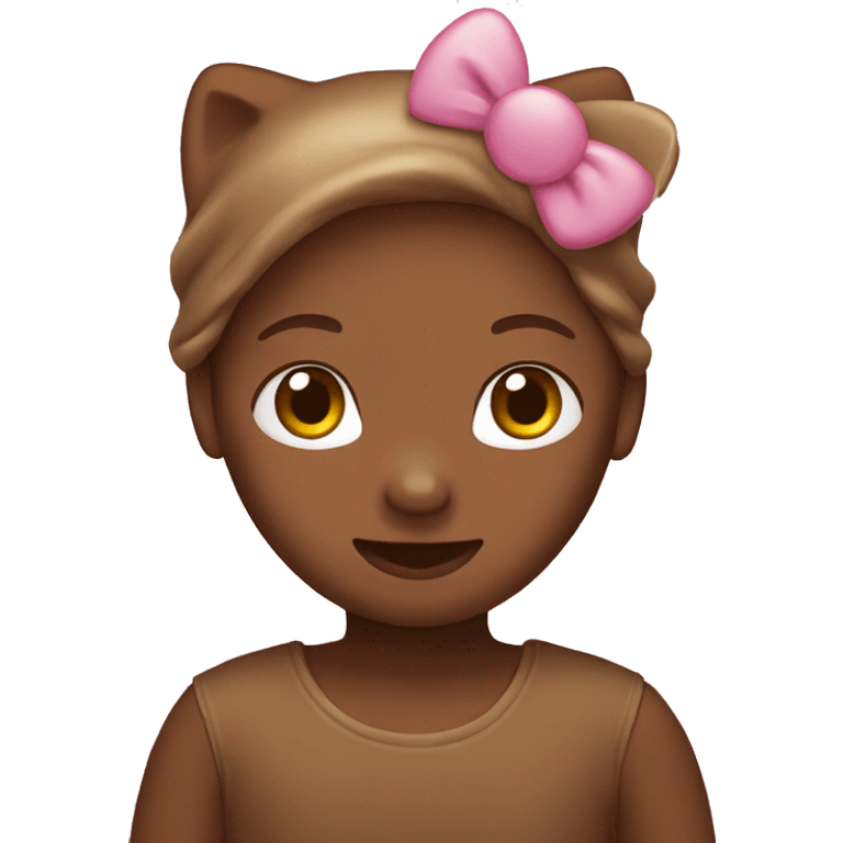 brown hello kitty emoji