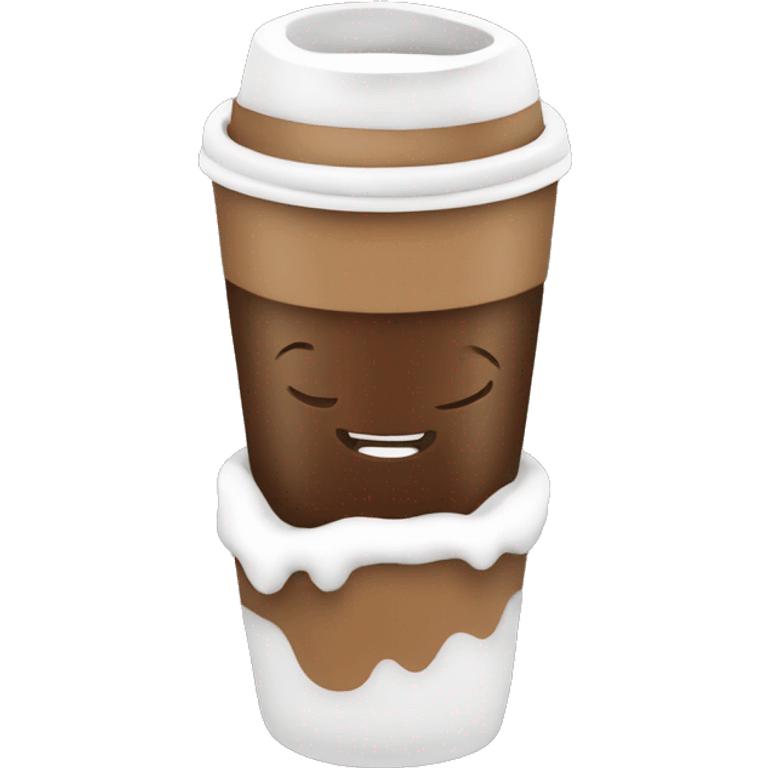 Coffee, comfort, warmth, cocoa, snow, winter, new year, warm clothes, New Year toys emoji