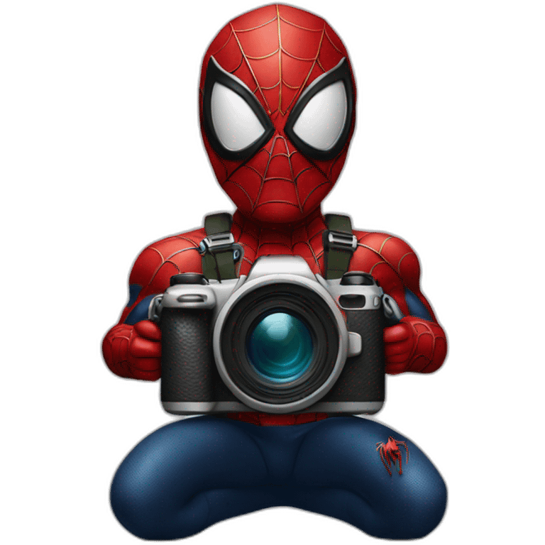 spiderman with camera emoji