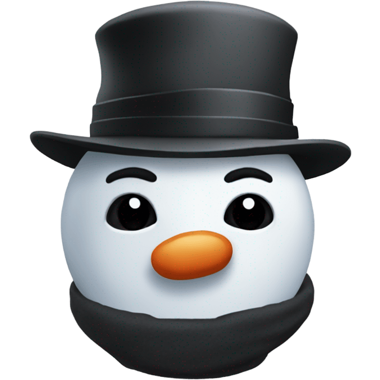 A snowman that’s a mafia gangster. emoji