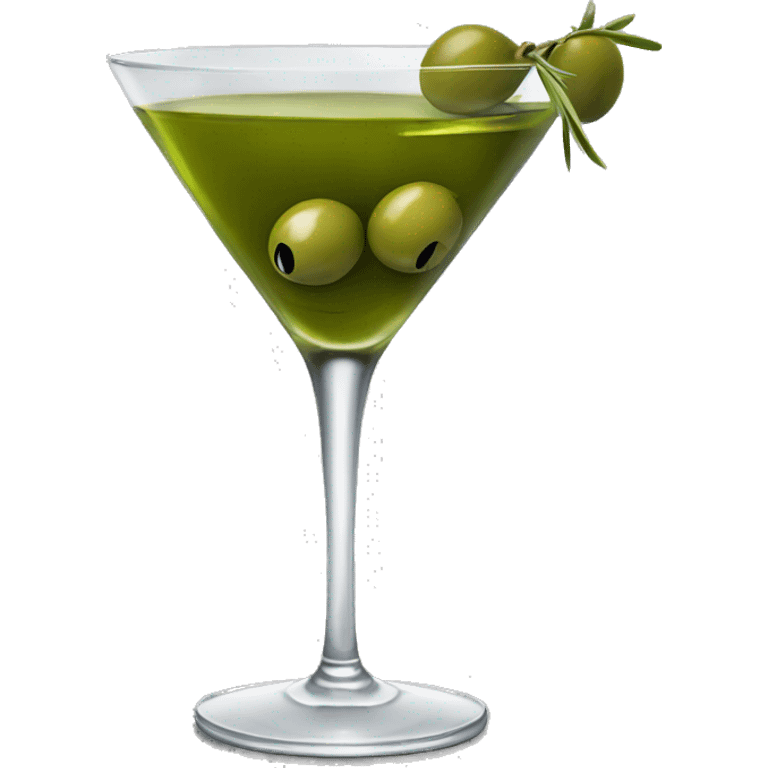 Olive martini emoji