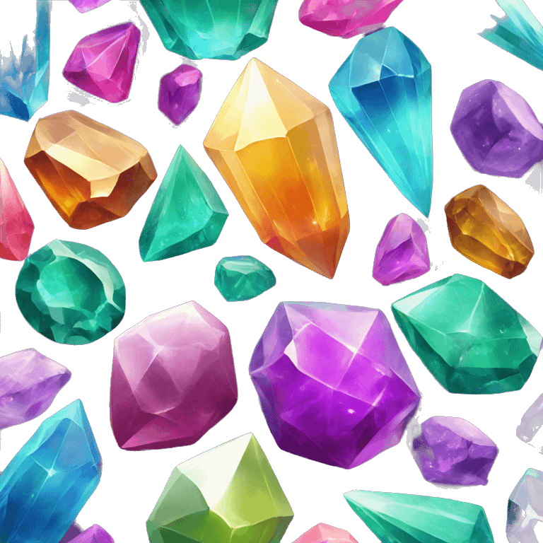 colourful crystals  emoji