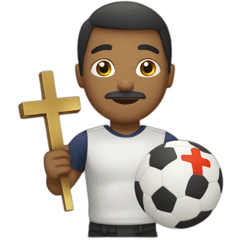 copa with a cross emoji