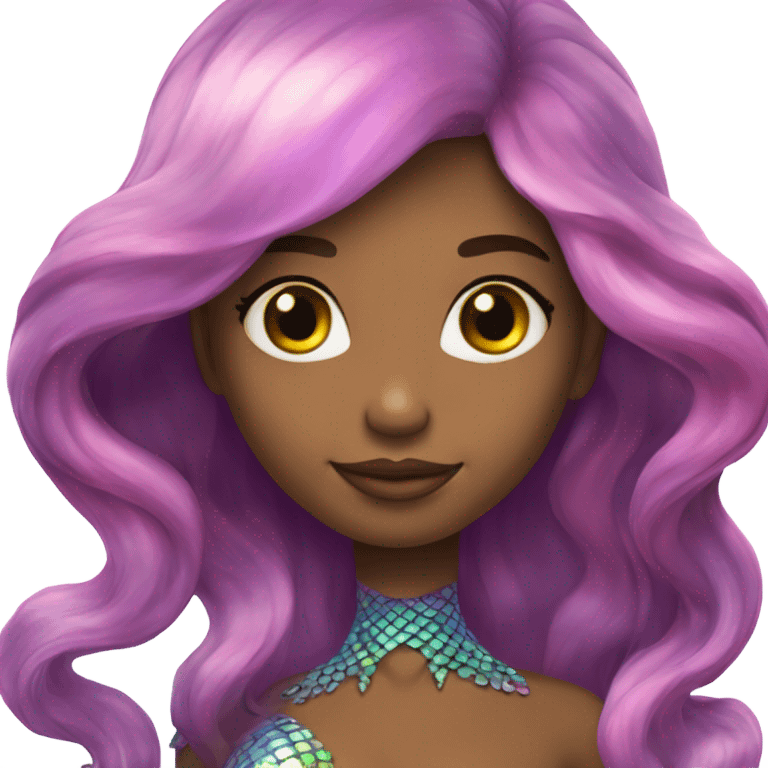 mermaid, model, magical, iridescent, mystical, shiny, holographic, highlights, scales  emoji