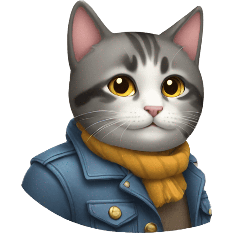 Gato con botas amor  emoji