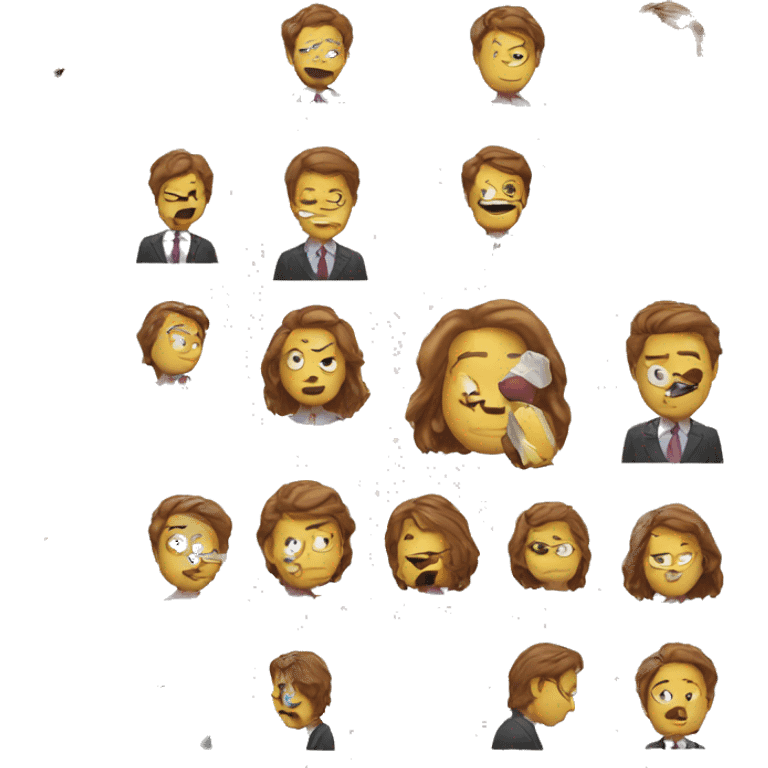 funny break from office emoji