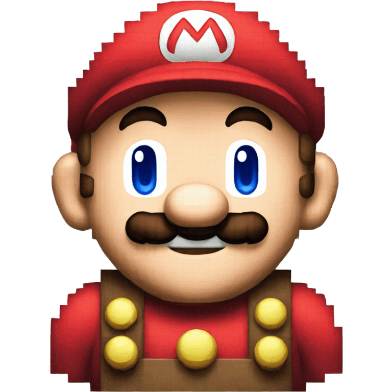 Mario pixel art emoji