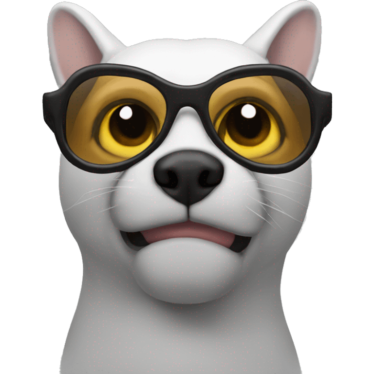 zorrillo con lentes emoji