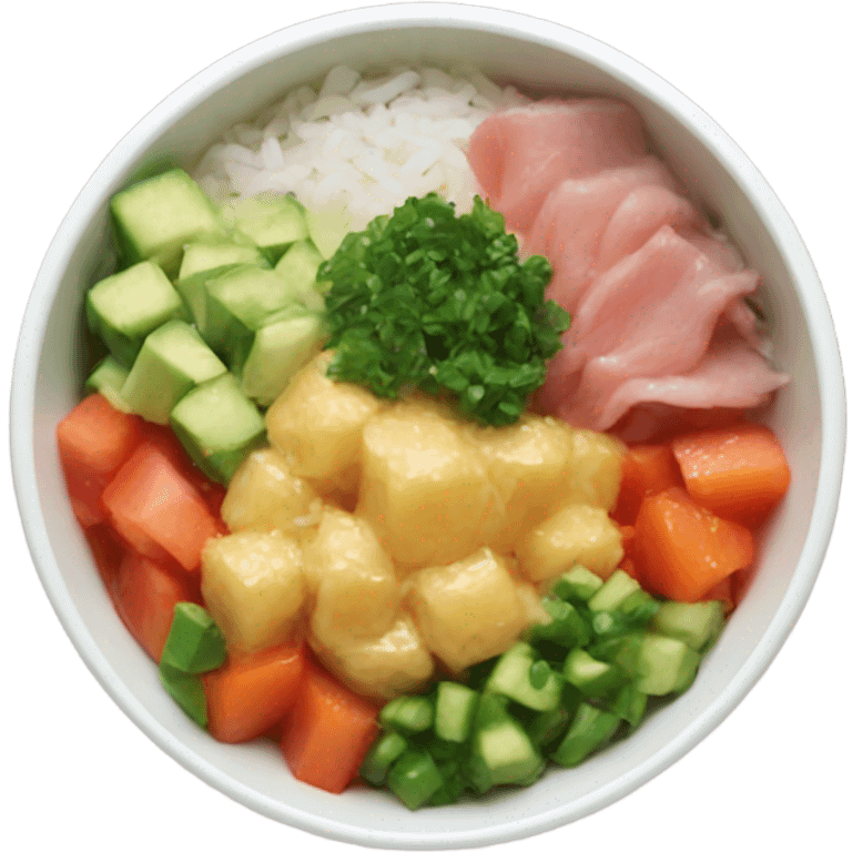 Poke bowl emoji