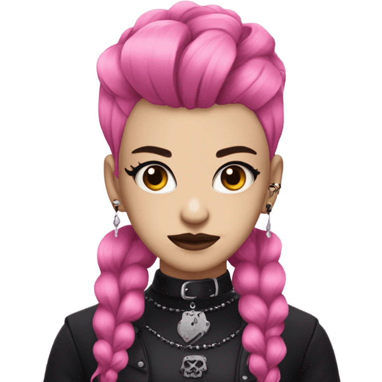 pink goth emoji