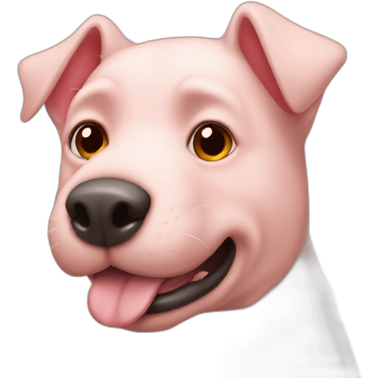 dog half pig emoji