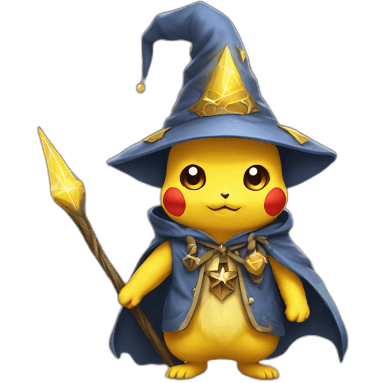 Pikachu Wizard emoji