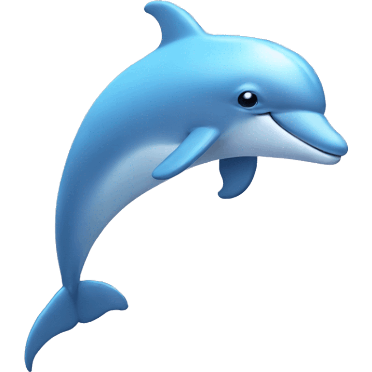 pastel blue dolphin  emoji