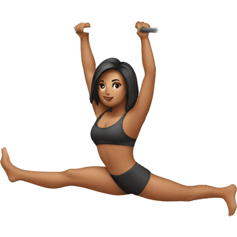 Pole fitness emoji