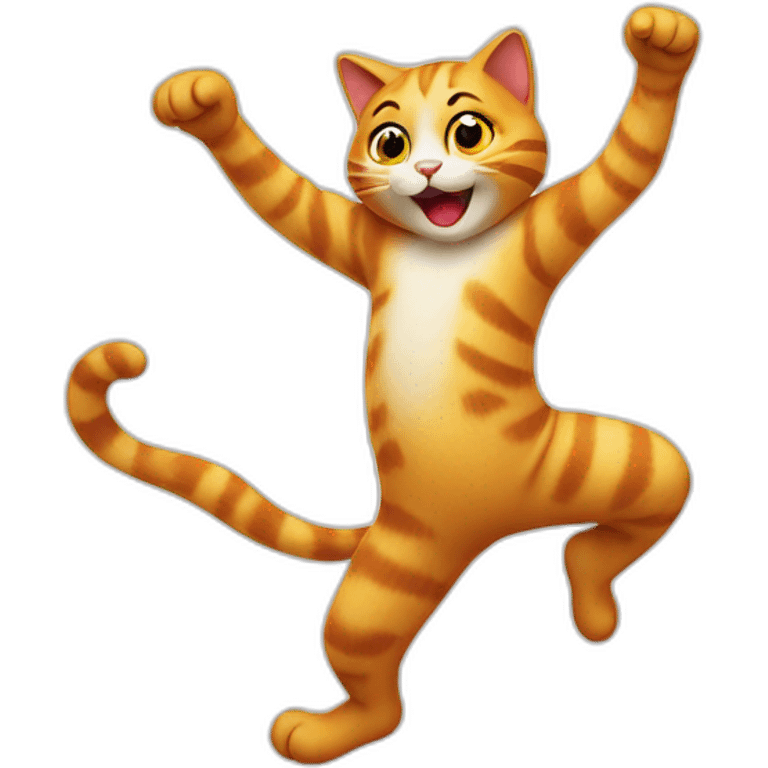 happy cat dancing emoji