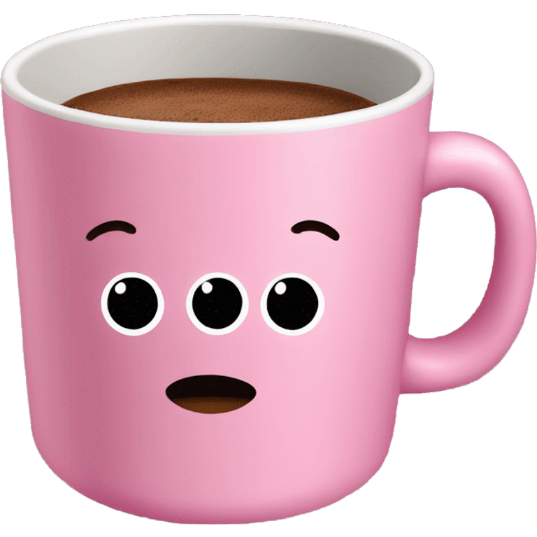 pink cocoa mug emoji