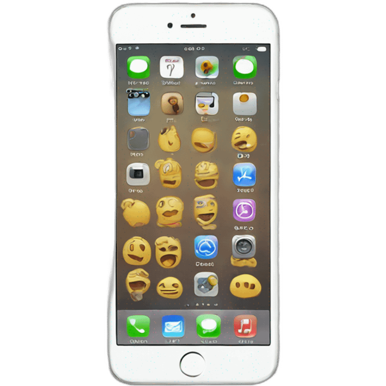 iphone with social medias emoji