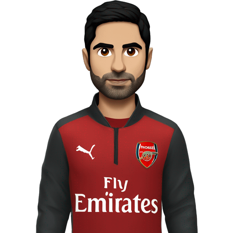 Arteta in a arsenal jacket emoji