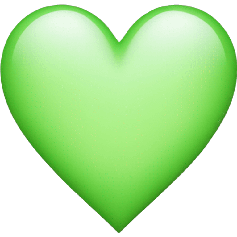 Small light green heart emoji