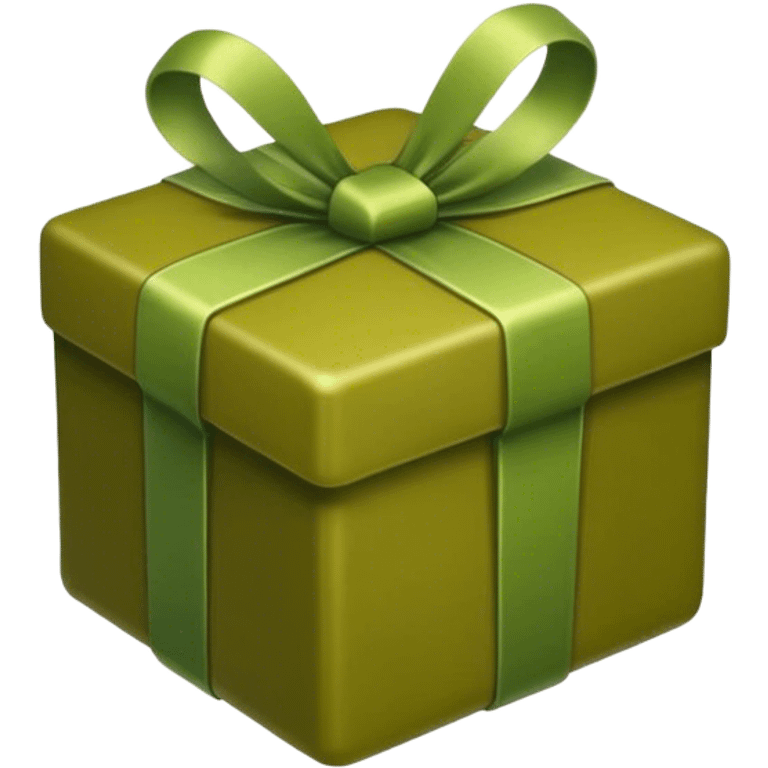 gift olive color emoji